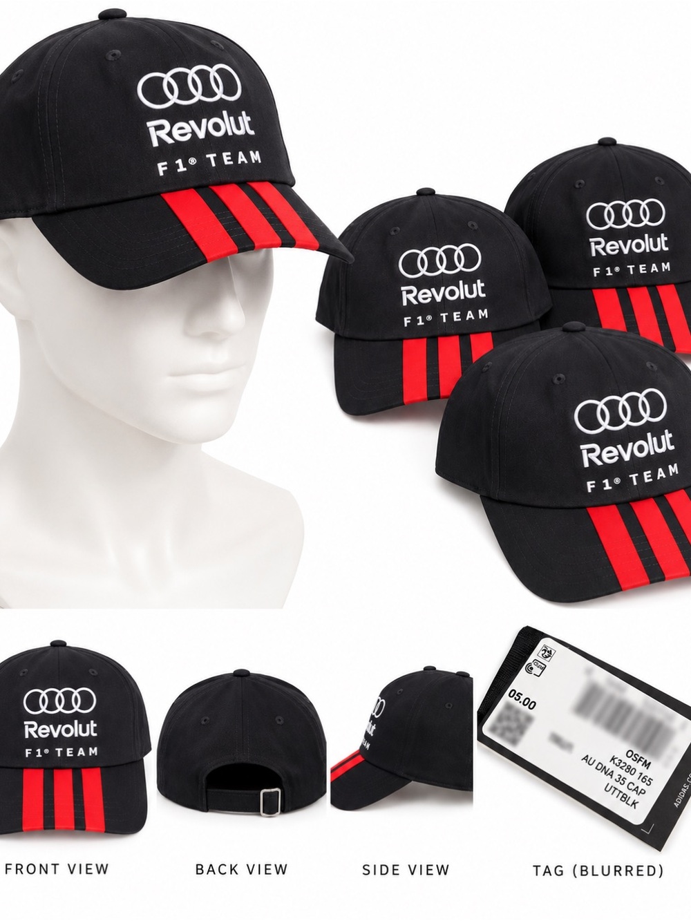 Revolut F1 Team Black & Red Racing Baseball Cap